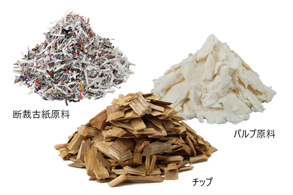 断裁古紙原料・パルプ原料・チップ
