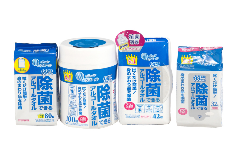 エリエール除菌できるアルコールタオル